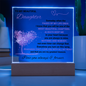 ACRYLIC PLAQUE FOR DAUGHTER - WITH LIGHT
