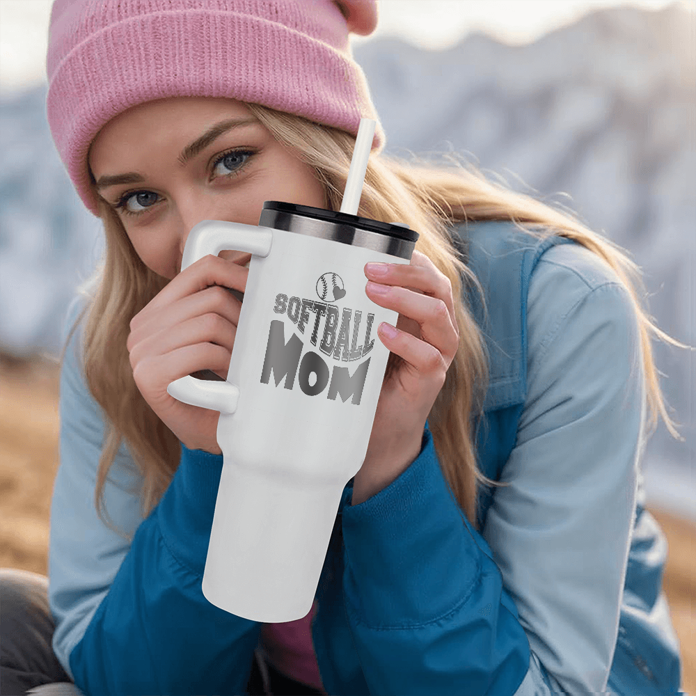 SOFTBALL MOM 40OZ TUMBLER