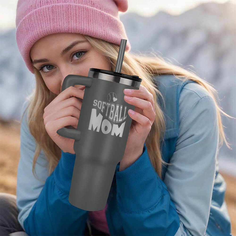 SOFTBALL MOM 40OZ TUMBLER
