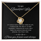 LOVE KNOT NECKLACE FOR WIFE
