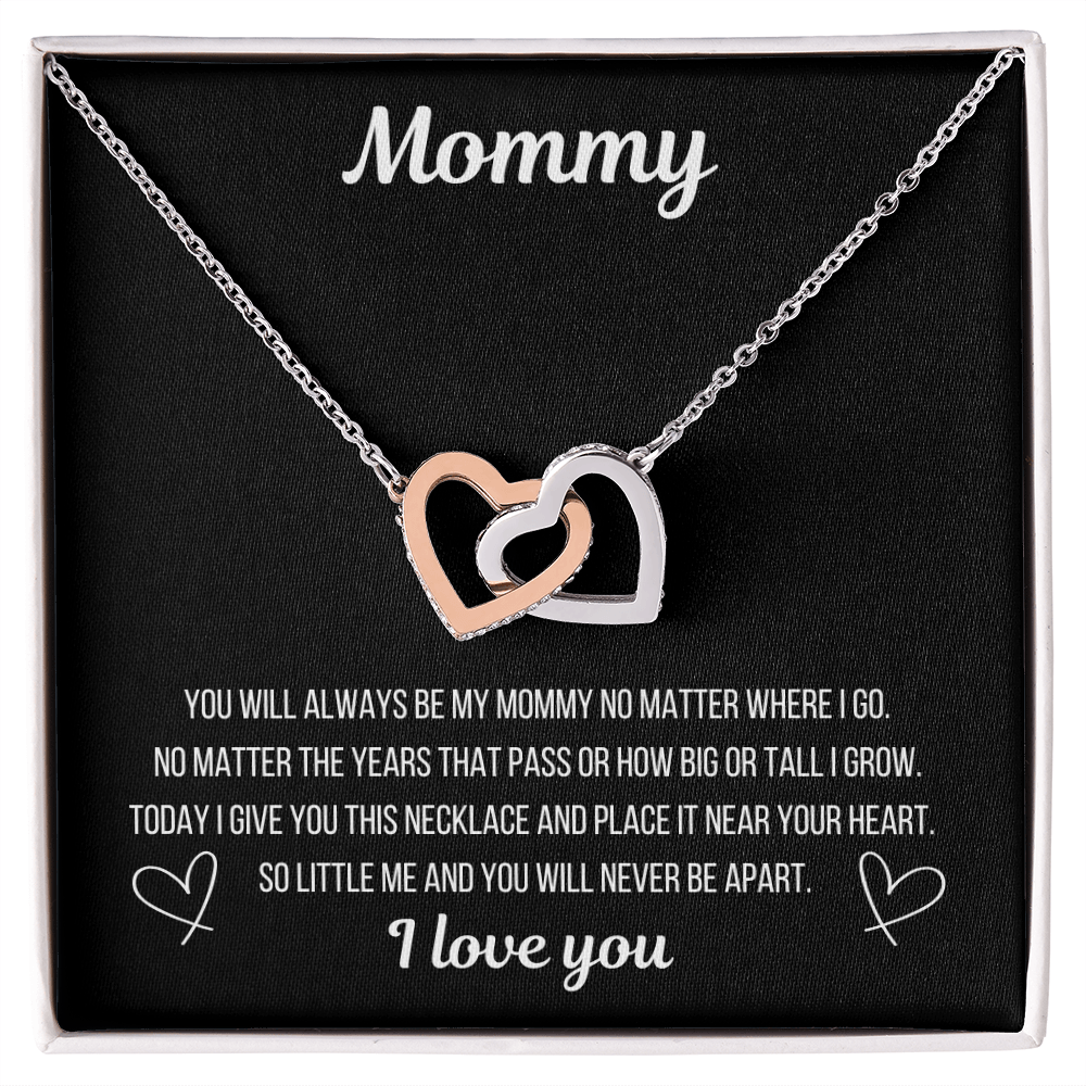 NECKLACE FOR MOMMY - INTERLOCKING HEARTS