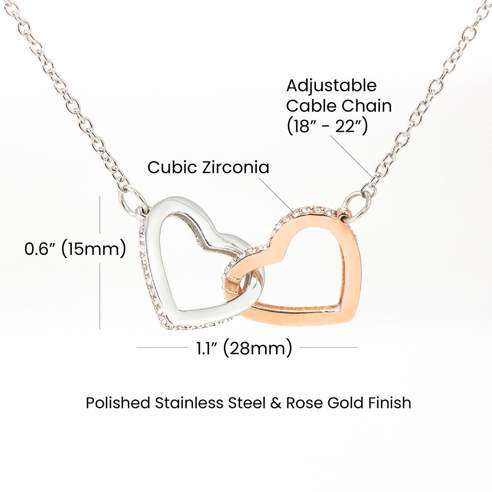 NECKLACE FOR MOMMY - INTERLOCKING HEARTS