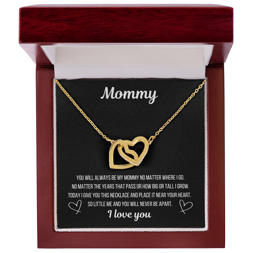 NECKLACE FOR MOMMY - INTERLOCKING HEARTS