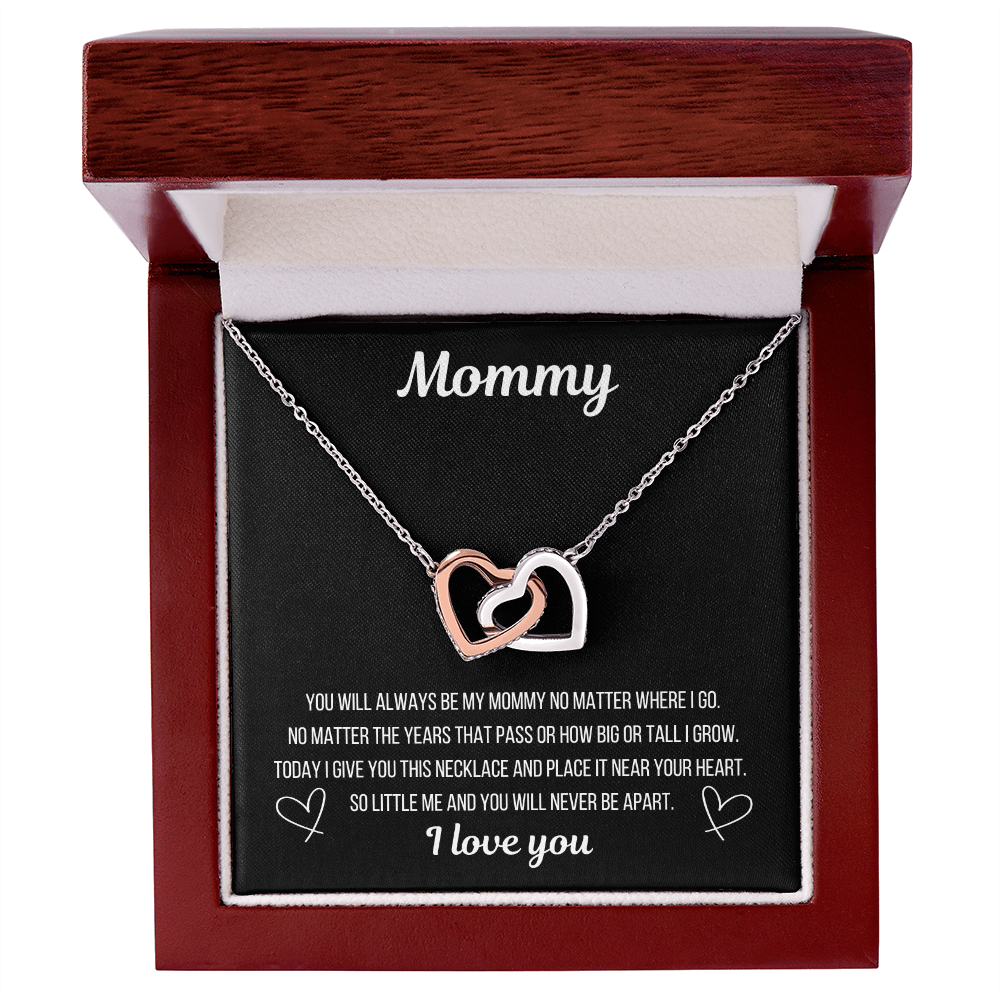 NECKLACE FOR MOMMY - INTERLOCKING HEARTS