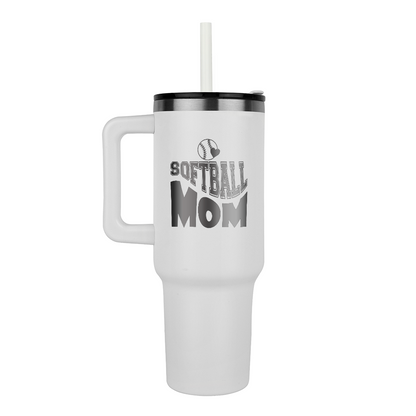 SOFTBALL MOM 40OZ TUMBLER