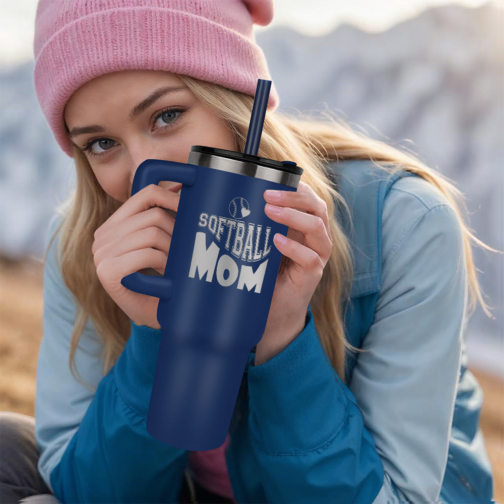 SOFTBALL MOM 40OZ TUMBLER