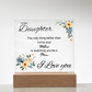 ACRYLIC PLAQUE - FOR DAUGHTER FROM MOM